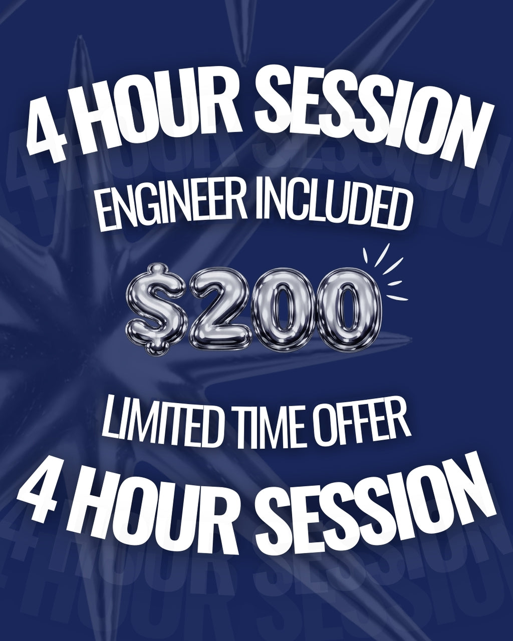 4 hours + Engineer Deal